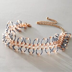 Free People Ethereal Dainty Beaded Fleurie Choker Necklace NWT HTF Rare Fairy